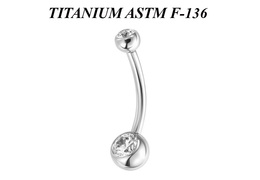 Банан из титана Ti Metal с фианитами