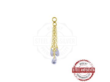 Подвеска Steel and Silver тройная цепочка