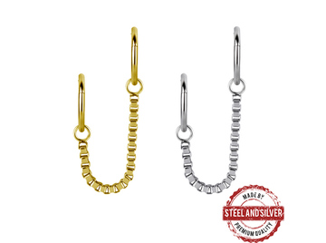 Цепочка для пирсинга Steel and Silver эстетика