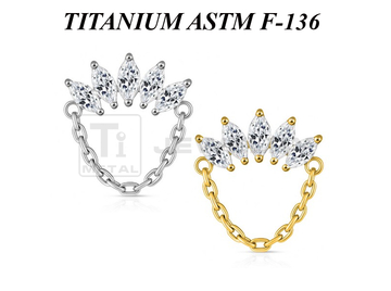 Кластер из титана Ti Metal астрелла