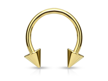 Циркуляры Gold electro with spike