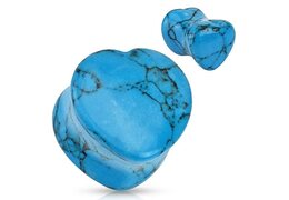 Плаги бирюзовое сердце