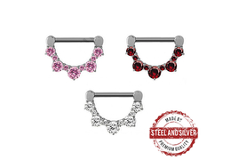 Кликер для груди с фианитами Кликер для груди с фианитами