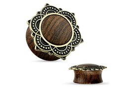 Плаги латунный цветок