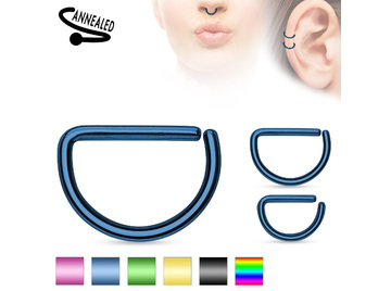 Кольцо раздвижное анодированный полумесяц