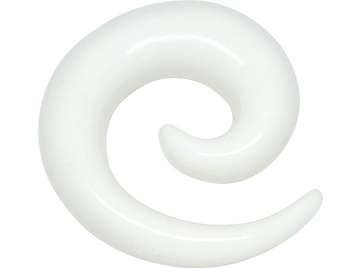 Спираль из белого акрила