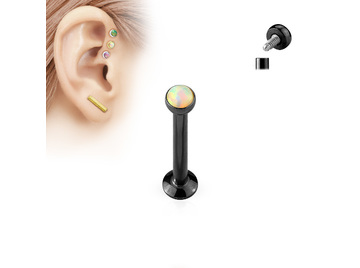 Лабрет с опалом