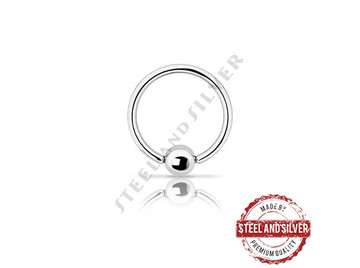 Кольцо Steel and Silver с шариком