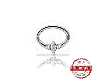 Кликер Steel and Silver c Premium Zirconia