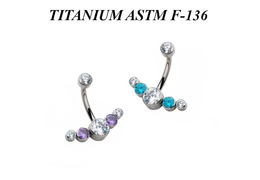 Банан из титана Ti Metal с кластером амайнт