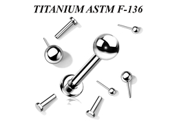 Лабрет из титана Ti Metal безрезьбовой