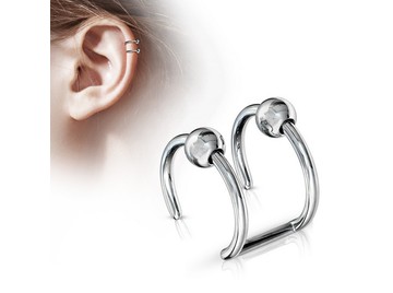 Обманка двойное кольцо с шариками