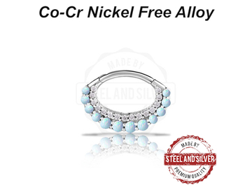 Кликер для септума Steel and Silver персефона