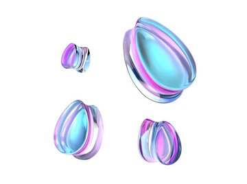 Плаги-капли фиолетовый закат